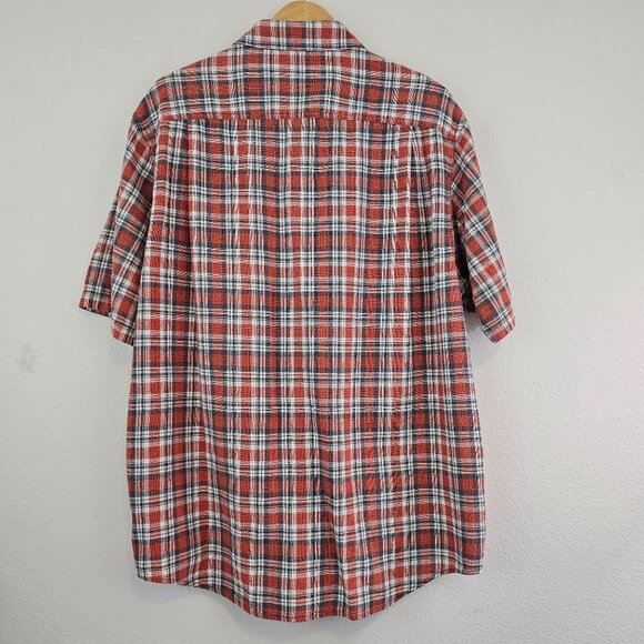 Duluth Trading Shirt Mens Sz Large Hemp Organic Cotton Plaid Button Down Casual - Picture 6 of 7